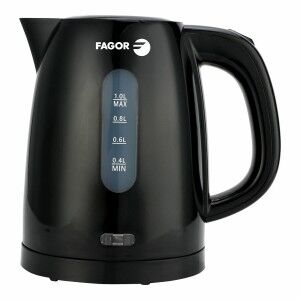 Kettle Fagor teya noir 2200 W 1 L Black Stainless steel Plastic