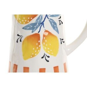 Glas-Flasche Home ESPRIT Gelb Blau Weiß Dolomite Zitronengelb Orange Mediterraner 750 ml