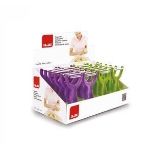 Fruit and Vegetable Peeler Ibili 14,5 cm Green Stainless steel Plas...