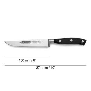 Kitchen Knife Arcos serie riviera Black Steel 15 cm 6" |  Knives an...