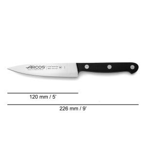 Kitchen Knife Arcos serie universal Black Steel 12 cm |  Knives and...