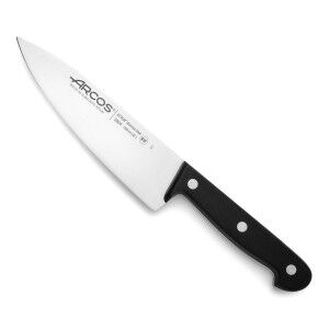 Küchenmesser Arcos serie universal Schwarz Stahl 15,5 cm 6"