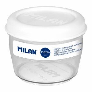 Lunchbox hermetisch Milan 500 ml Weiß Durchsichtig Kunststoff kreis...