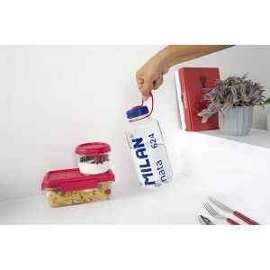 Lunchbox hermetisch Milan 500 ml Rosa Durchsichtig Kunststoff kreis...