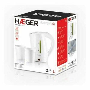 Kettle Haeger 	EK-10W.015A- White 1100 W Plastic 500 ml |  Kettles ...