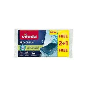 Scheuerschwamm Vileda fce pro clean 2+1 Blau Schaum (3 Stücke) |  W...