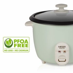 Rice Cooker Haeger RC-18L.002A Green Stainless steel Plastic 50 W