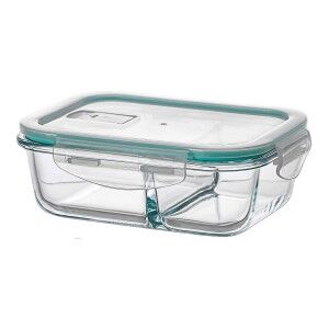 Lunchbox Ovenza Durchsichtig Silikon Borosilikatglas rechteckig 630 ml