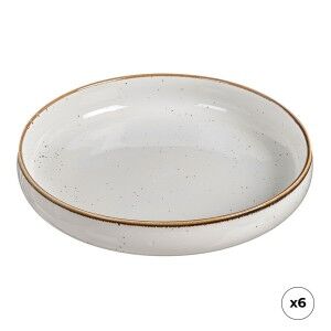 Deep Plate Ovenza Porcelain Ø 20 cm (6 Units)