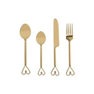 Cutlery Home ESPRIT Golden Stainless steel 4,5 x 1,5 x 21 cm 16 Pieces