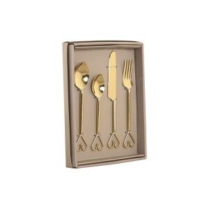 Cutlery Home ESPRIT Golden Stainless steel 4,5 x 1,5 x 21 cm 16 Pieces