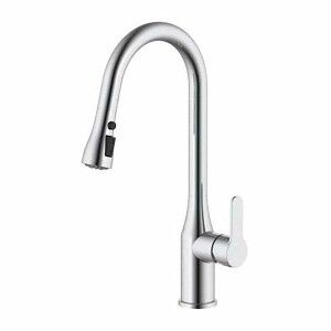 Mixer Tap Verhal serie trazo Silver Stainless steel C-shaped