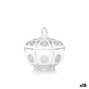 Glass Jar Inde Elisabeth Transparent (18 Units)