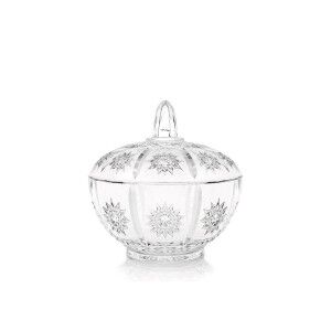 Glass Jar Inde Elisabeth Transparent (18 Units)