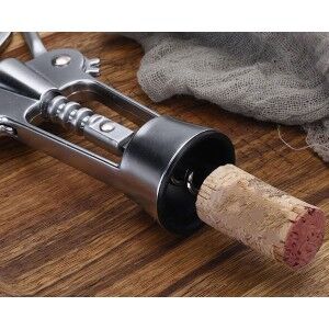 Bottle Opener with Corkscrew Quttin 18 x 7 x 4 cm Silver (18 Units)
