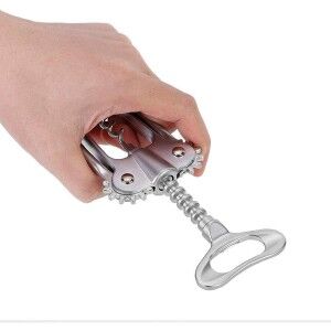 Bottle Opener with Corkscrew Quttin 18 x 7 x 4 cm Silver (18 Units)