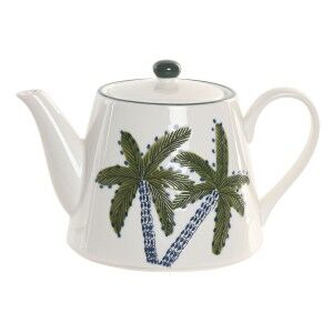Teapot Home ESPRIT Blue Green Porcelain 850 ml