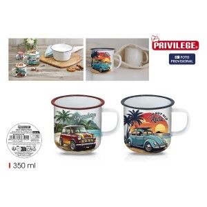 Mug Privilege PRIVILEGE 350 ml Enamelled Steel (24 Units)