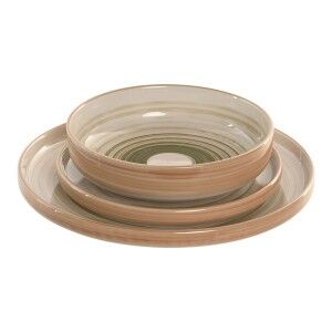 Geschirr Home ESPRIT grün Steingut 18 Stücke