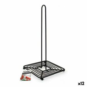 Kitchen Paper holder Confortime 66401 Black 15 x 15 x 30,5 cm (12 U...