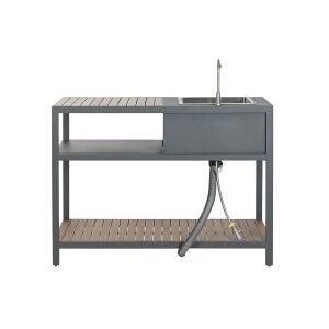 Meuble de cuisine Home ESPRIT Gris Naturel 127 x 100 x 90 cm 127 x 100 x 95 cm