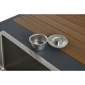 Kitchen furniture Home ESPRIT Grey Natural 127 x 100 x 90 cm 127 x 100 x 95 cm