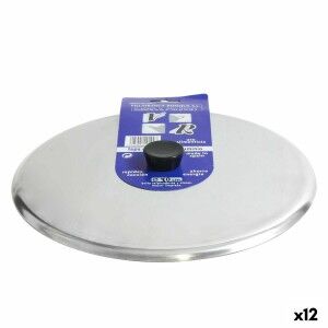 Frying Pan Lid VR Silver Ø 30 cm Aluminium (12 Units) |  Pans and c...