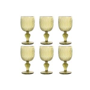 Gläsersatz Home ESPRIT grün Kristall 340 ml (6 Stück)