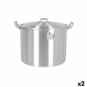 Casserole with Lid Aluminium 39 x 33 x 27 cm (2 Units) |  Pans and ...