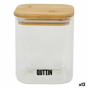 Jar Quttin Bamboo Squared 780 ml (12 Units) |  Lunch boxes, food co...