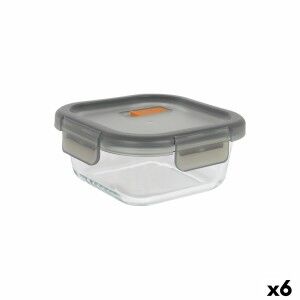 Hermetic Lunch Box MasterChef Grey Transparent Squared 1,1 L (6 Uni...
