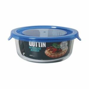Lunchbox hermetisch Quttin Blau Durchsichtig 650 ml (6 Stück)