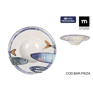 Pasta Dish La Mediterránea Peixe 2.0 Multicolour Ceramic Ø 28 cm (6...