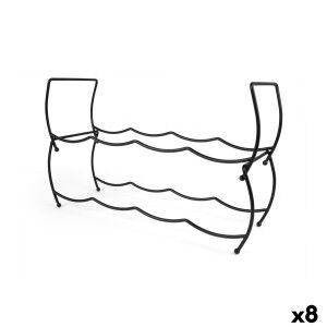 Bottle rack Confortime Black 43 x 15 x 28 cm (8 Units) |  Bottle ra...