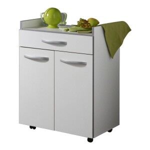 Kitchen Trolley Ekipa Harmony White 60 x 44,5 x 81 cm |  Other acce...