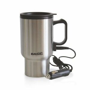 Thermal Cup with Lid Basic Home Silver 400 ml 0,4 l Electric (12 Un...