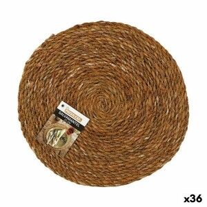 Table Mat Privilege Marine algae Brown Ø 25 cm (36 Units) |  Coaste...