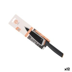 Küchenmesser MasterChef Schwarz Silberfarben Edelstahl 15 cm (12 Stück)