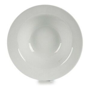 Assiette à pâtes Blanc Porcelaine 23 x 6,5 x 23 cm (Ø 23 cm)