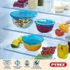 Set of lunch boxes Pyrex Transparent Turquoise 5 Pieces
