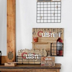 Napkin holder DKD Home Decor Cusine Multicolour Wood MDF Wood 16 x ...