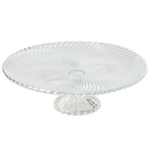 Flat Plate Home ESPRIT Transparent Crystal 31 x 31 x 9,5 cm