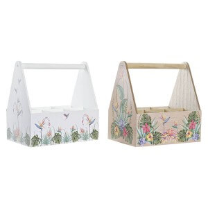 Range Bouteilles DKD Home Decor Multicouleur Bois MDF 24 x 16,5 x 2...
