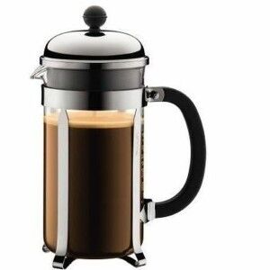 Cafetière with Plunger Bodum Chambord Stainless steel 1 L |  Coffee...