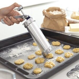 2-in-1 Biscuit Maker and Piping Gun Prekies InnovaGoods |  Decorati...