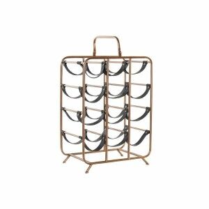 Bottle rack DKD Home Decor 37 x 23,5 x 54 cm Metal Copper Polyureth...