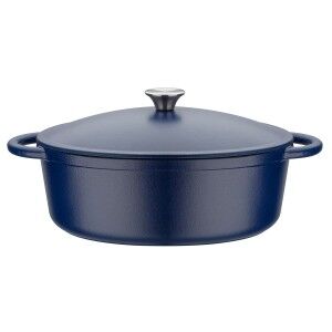 Casserole with lid GSW 717328 Blue Stainless steel
