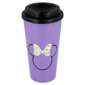 Glass with Lid Minnie Mouse 01049 (520 ml) |  Glasses, cups and jug...