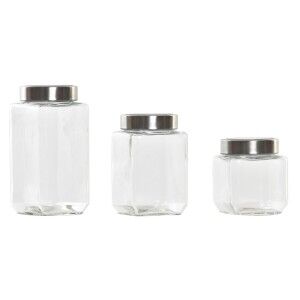 3 Tubs DKD Home Decor 750 ml 8,5 x 8,5 x 18 cm |  Lunch boxes, food...
