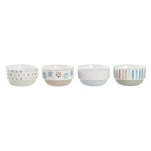Schalenset DKD Home Decor Steingut 460 ml 12 x 12 x 6,5 cm (4 Stück)